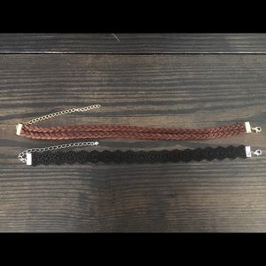 Boho “leather” chokers
